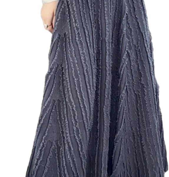 Women Wool Knitted Half Skirt Long Wool Half Skirt