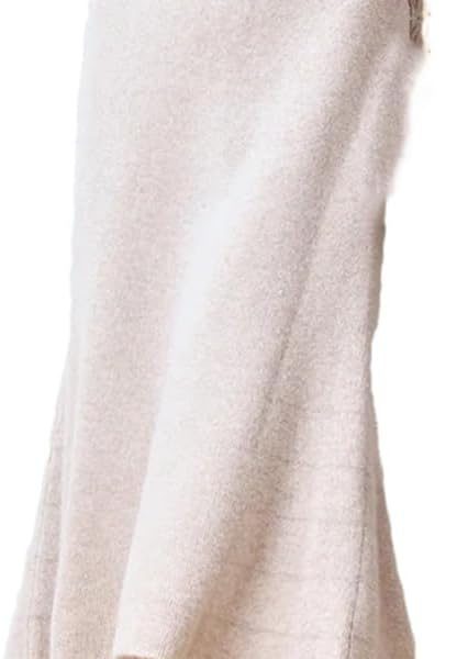 Women Autumn and Winter Merino Wool Sweater Knitted Mid-Length Skirt A-Line Half Knee Skirt