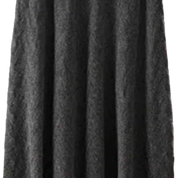 Winter Cashmere Skirt Women Wool Skirt Casual Knitted Half Skirt Warm Women Long Skirt