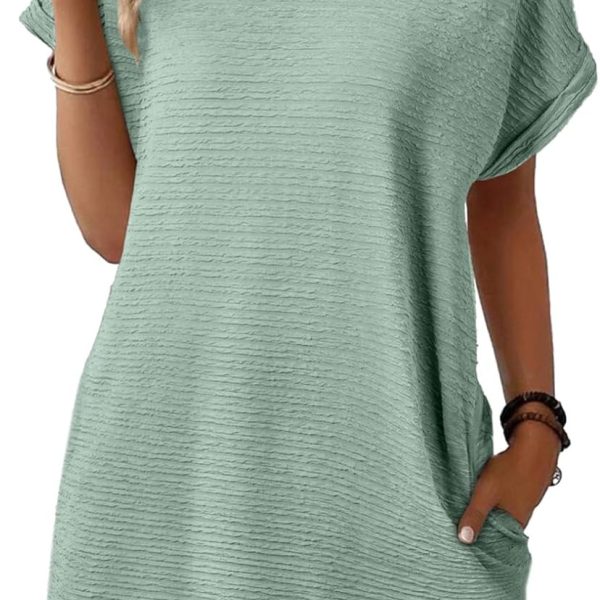 Women Summer Dresses Fashion  Short Sleeve Spring Mini Dress Casual Beach Vacation Clothes Dresses